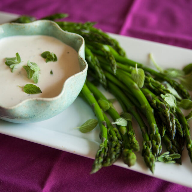 Image for Asparagus with Marjoram-Horseradish Sauce