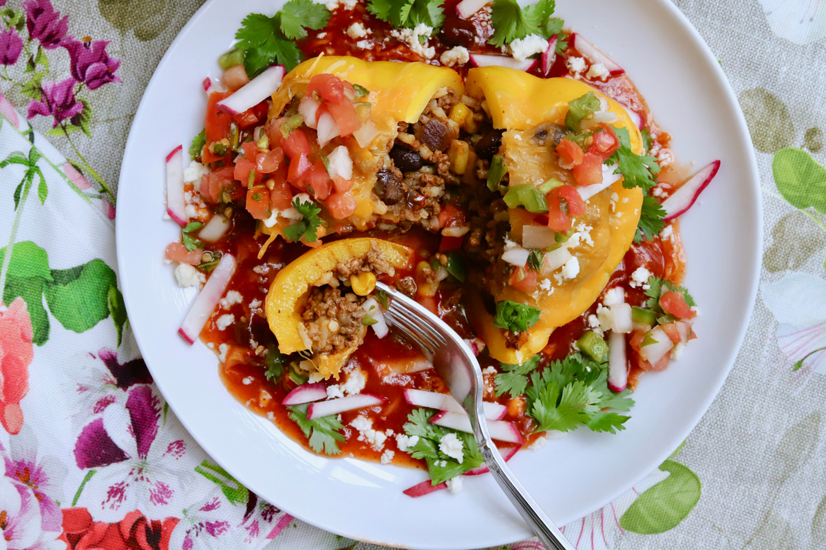 Cowboy Caviar Stuffed Peppers - Soli Organic