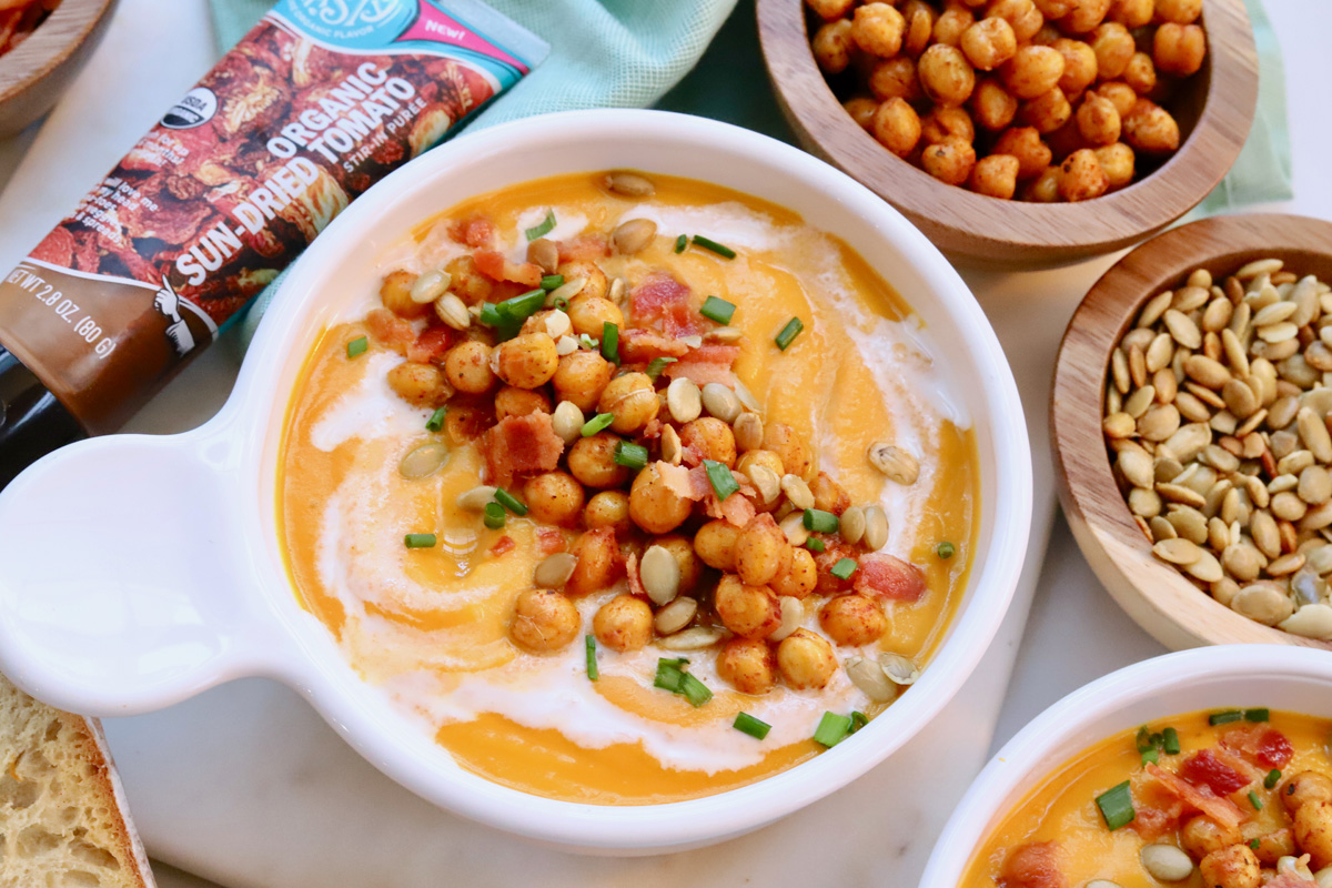 Sun-Dried Tomato Butternut Squash Soup - Soli Organic