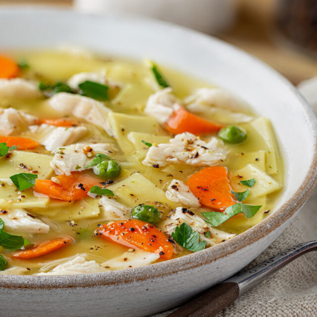 Fresh Herb Chicken Noodle Soup - Wandering Chickpea