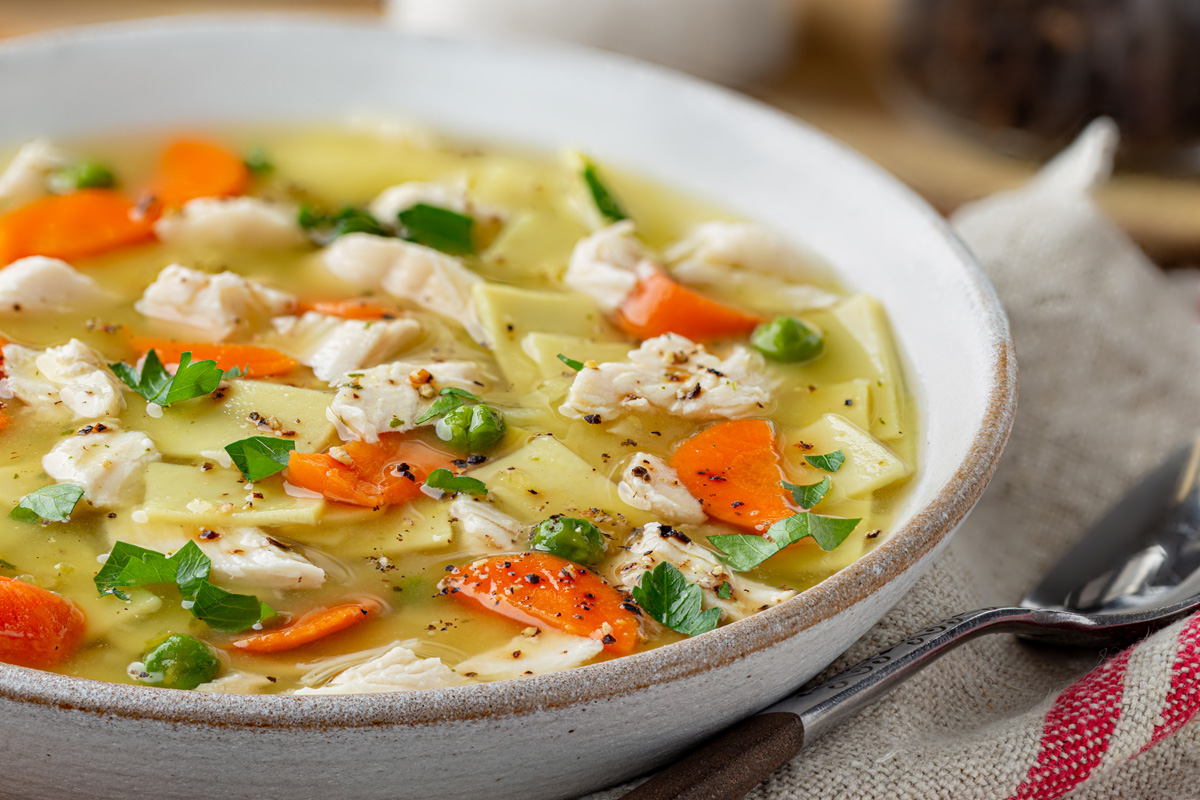 Healthy Chicken Vegetable Soup - Recipes Worth Repeating, image size:1200x800