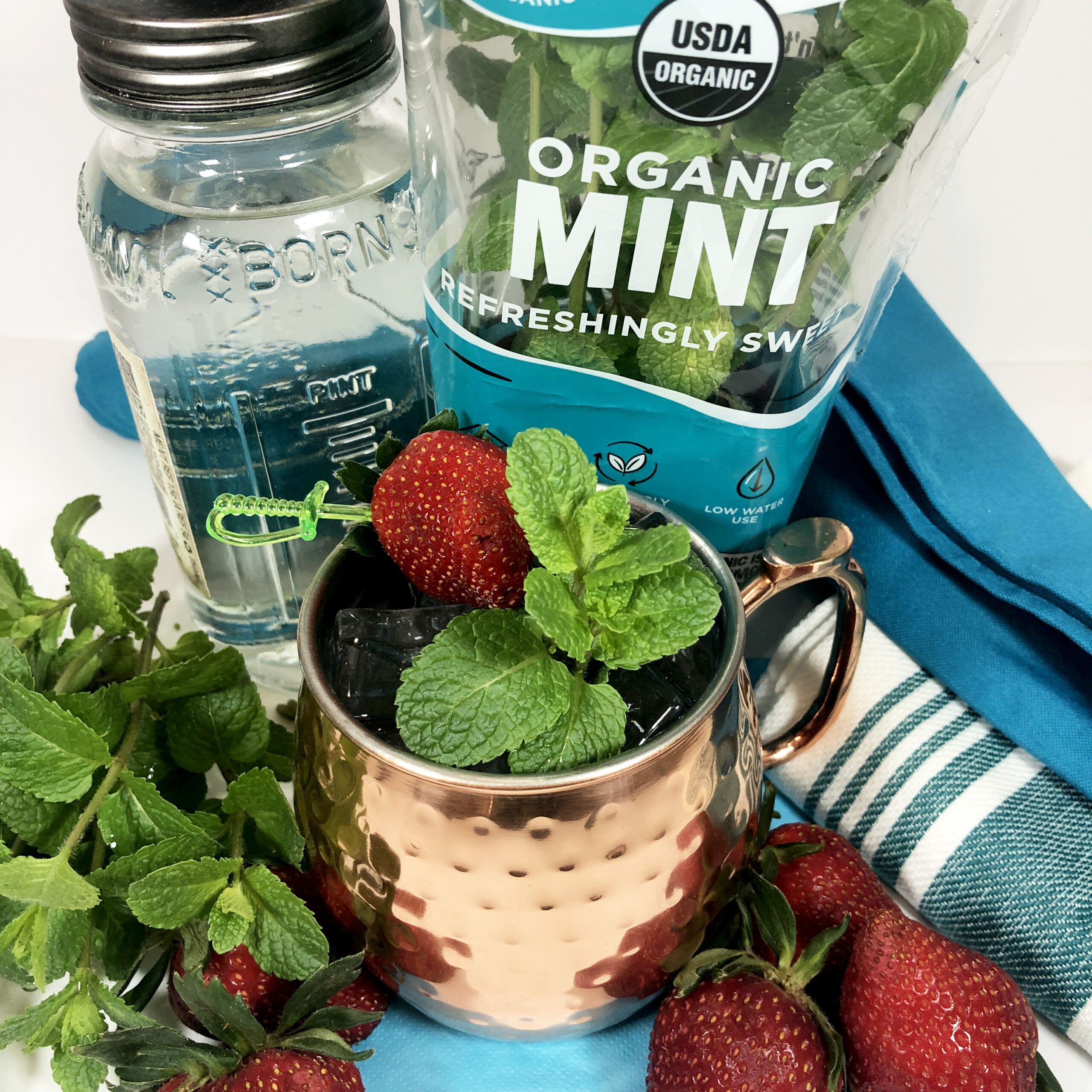 Strawberry Moonshine Mint Julep Soli Organic