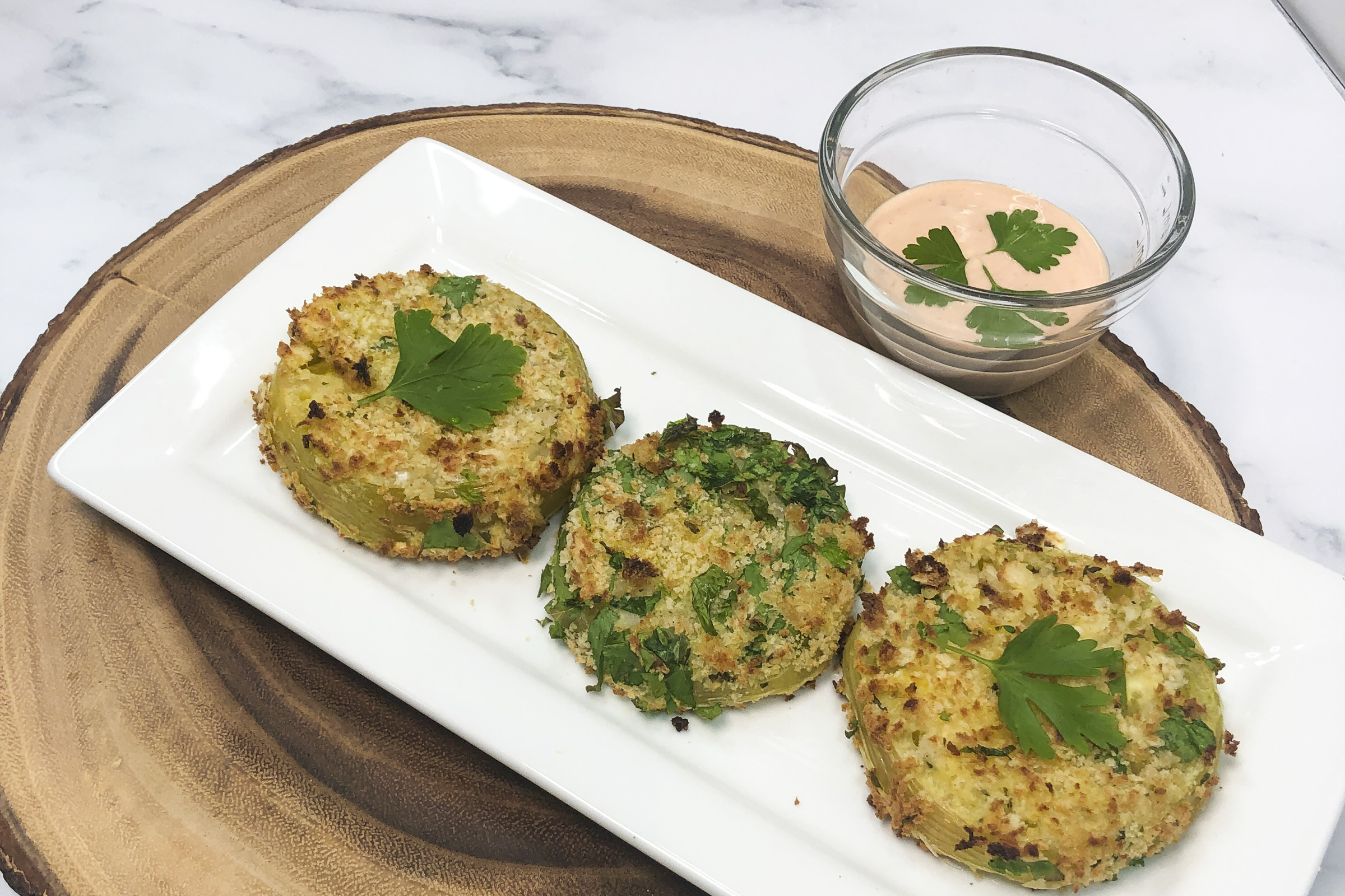 Air Fryer Green Tomatoes - Soli Organic