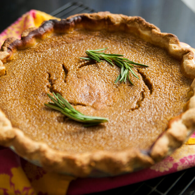 Image for Pumpkin Pie with Rosemary Crust