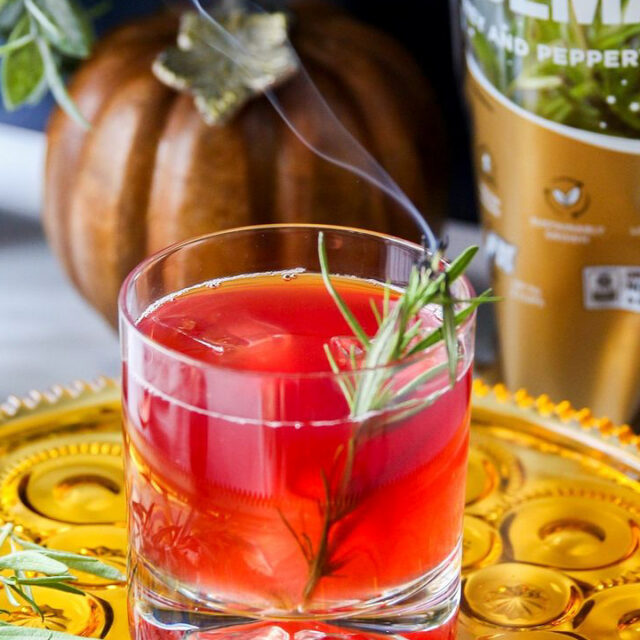 Image for Smoking Rosemary & Cranberry Cocktail