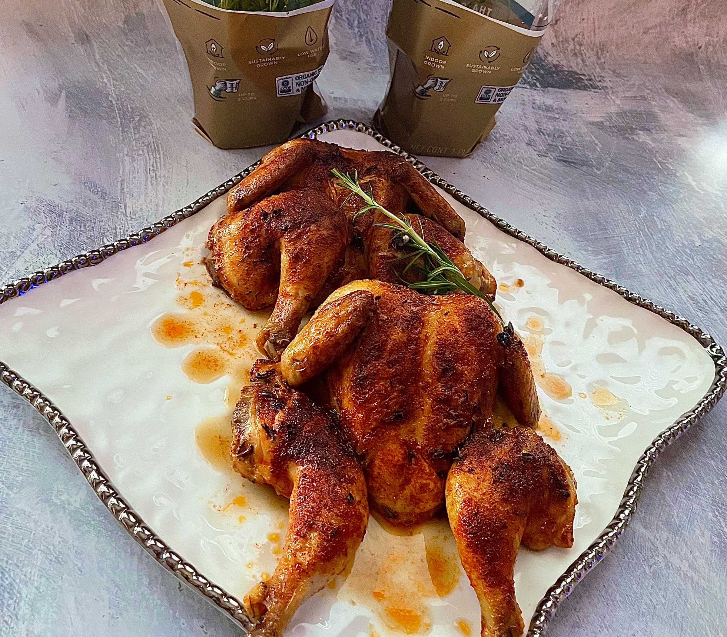 Cornish Hens with Fresh Herbs - Soli Organic