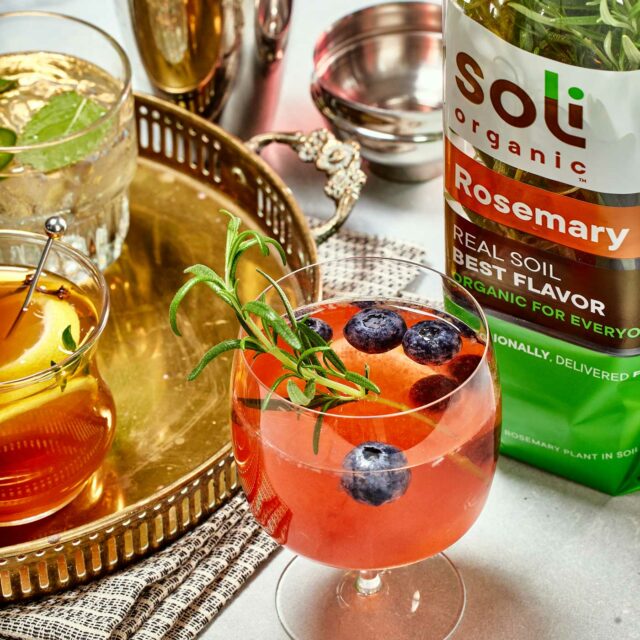 Image for Rosemary Blueberry Smash Mocktail