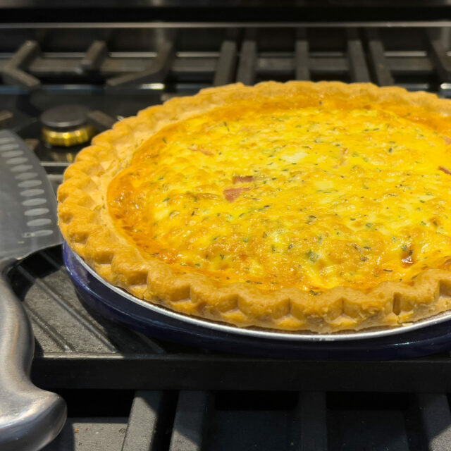 Image for Ham, Cheddar & Rosemary Breakfast Quiche