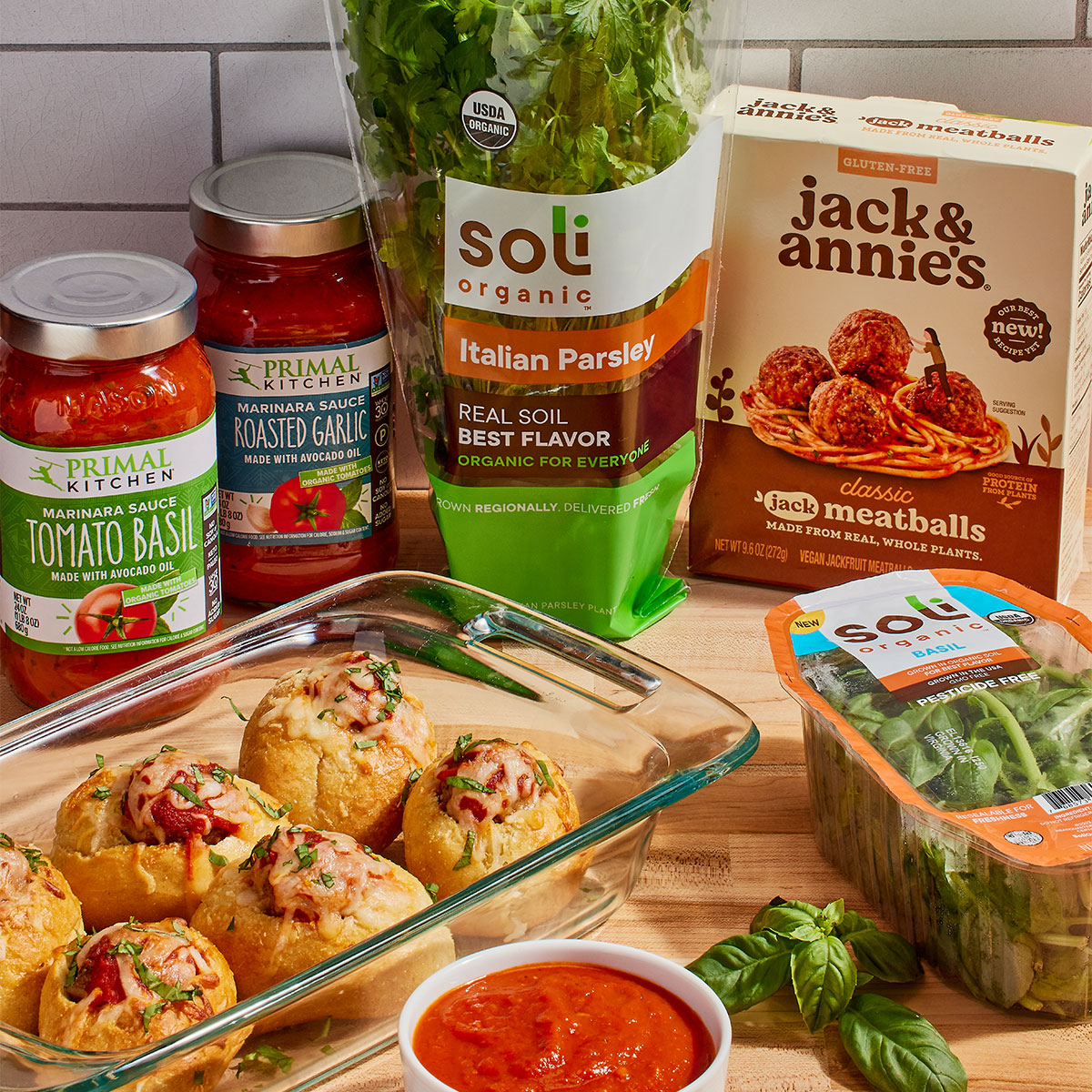 Garlic Bread Meatball Bombs - Soli Organic