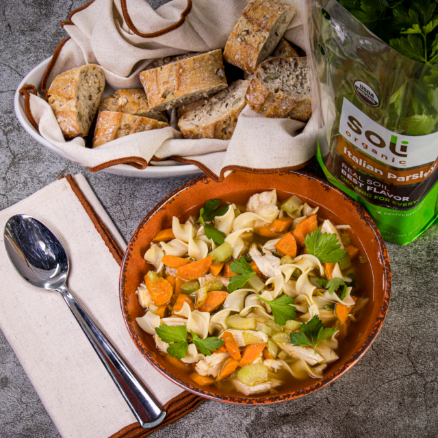 Image for Turkey Soup with Soli Organic Italian Parsley