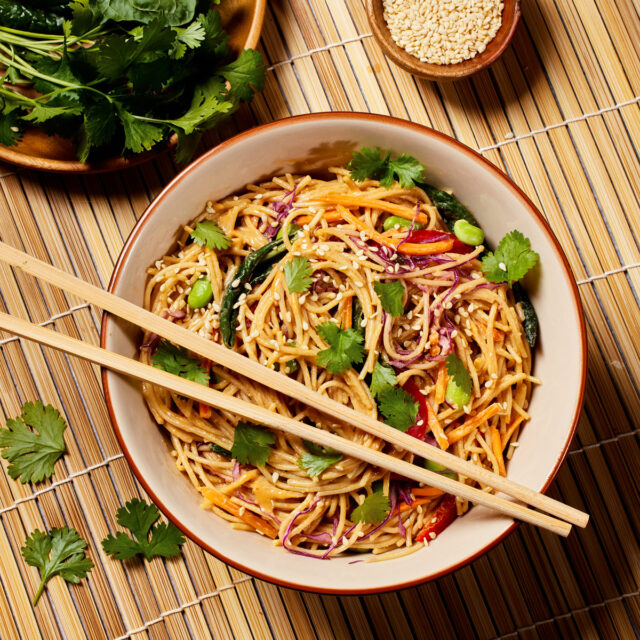 Spinach Cilantro Noodle Bowl Soli Organic